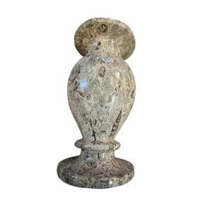 Imported Pakistani Fossil Coral Stone Vase - 6” X 3 "